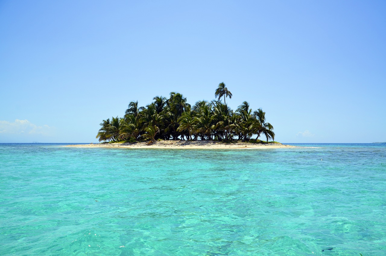 small deserted island